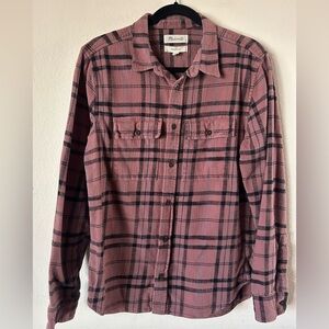 Madewell Perfect Fit Ling Sleeve Slub Flannel